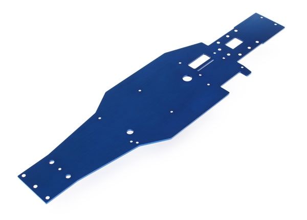 Blue Aluminum Lower Chassis For Nitro Slash