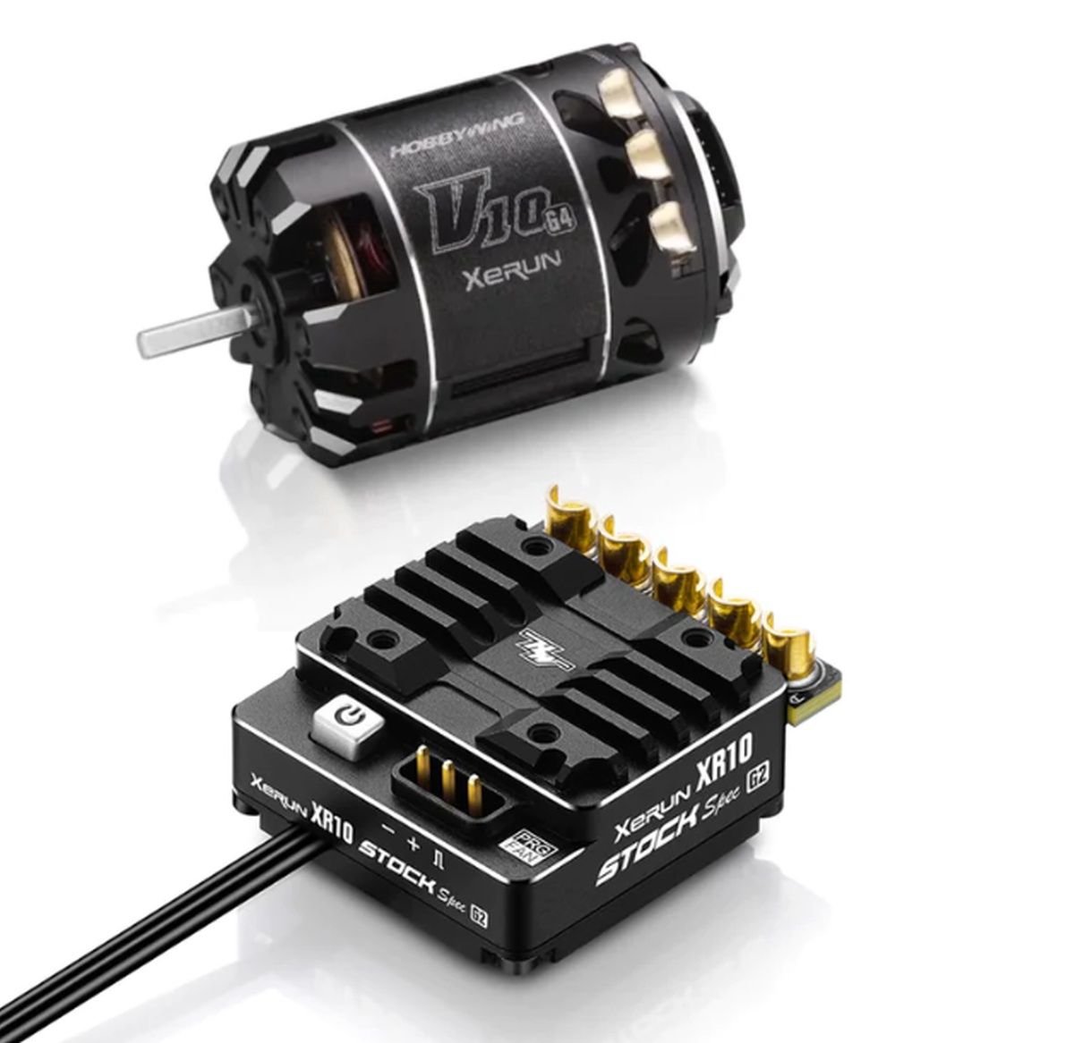 Xerun Combo XR10 Stock 2S G2 ESC &amp; V10 G3R 25.5T Motor