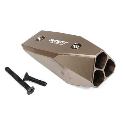 Billet Machined T1 Exhaust Tip: ARRMA Limitless All-Road, Color: GRAY