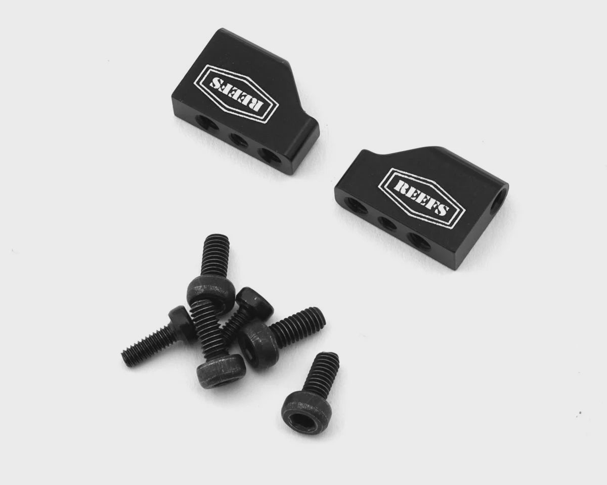 Reefs RC RAW100 Mini Servo CNC-Machined Aluminum Mounting Tabs (2)