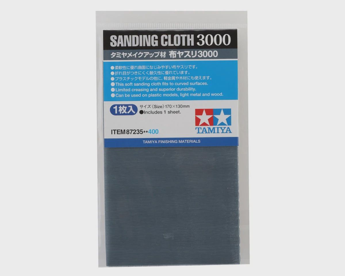 Tamiya 170x130mm Sanding Cloth (3000 Grit)