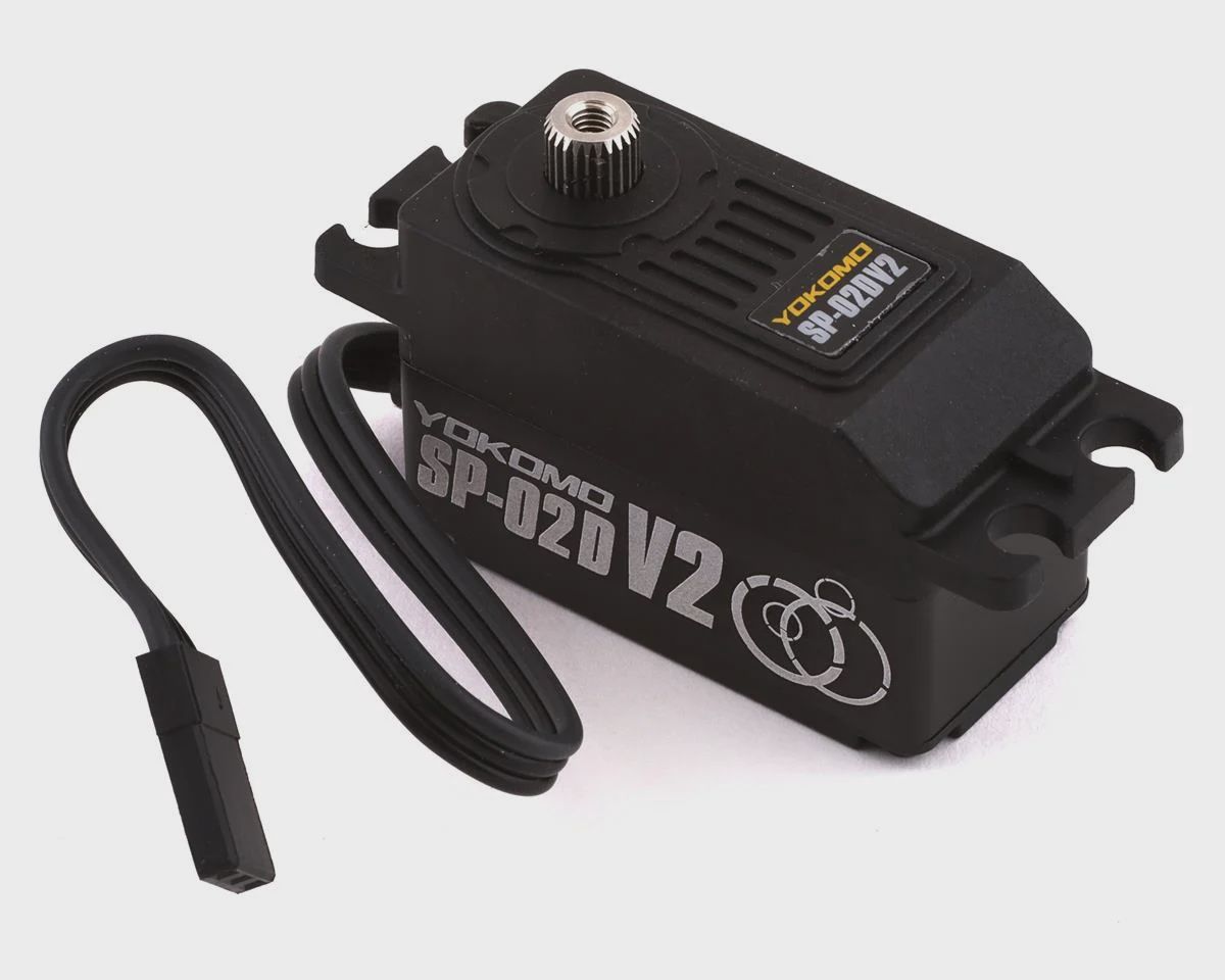 Yokomo SP-02D V2 RWD Digital Low Profile Drift Servo, Color: Black