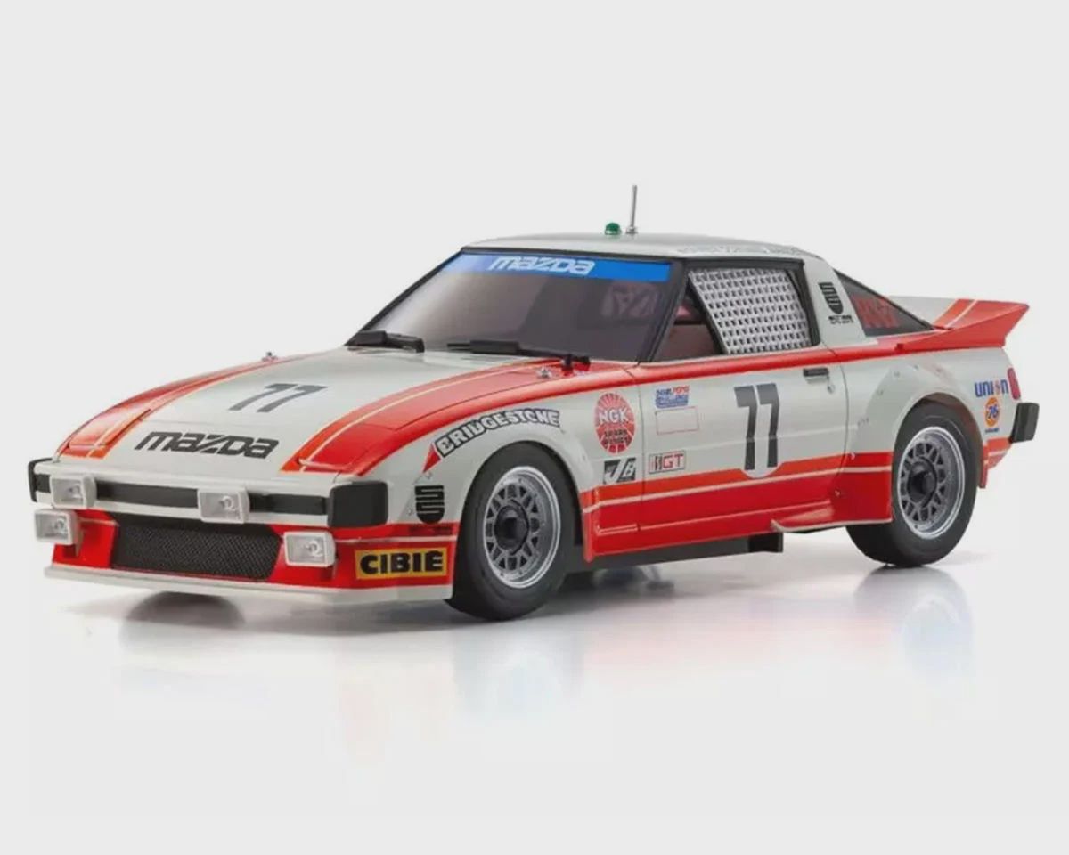 Kyosho MR-04 RWD Mini-Z Readyset w/1979 Mazda Savanna RX-7 (Red/White) w/KT-531P 2.4GHz Radio