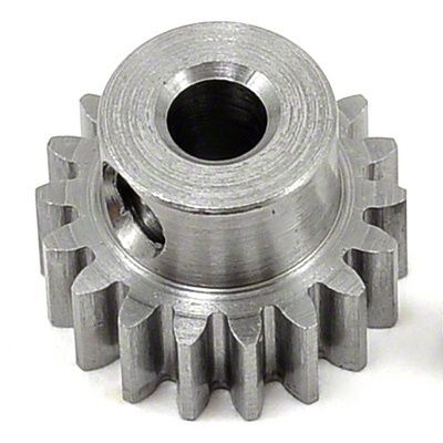 18 Tooth .6 MOD Metric Steel Alloy Pinion Gear, 1/8" Bore