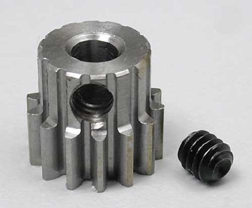 14 Tooth .6 MOD Metric Steel Alloy Pinion Gear, 1/8" Bore