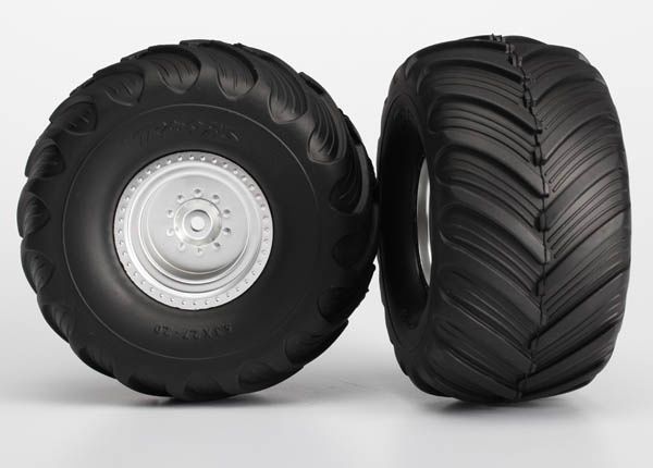 Satin Chrome Wheels with Terra Groove Tires (2)