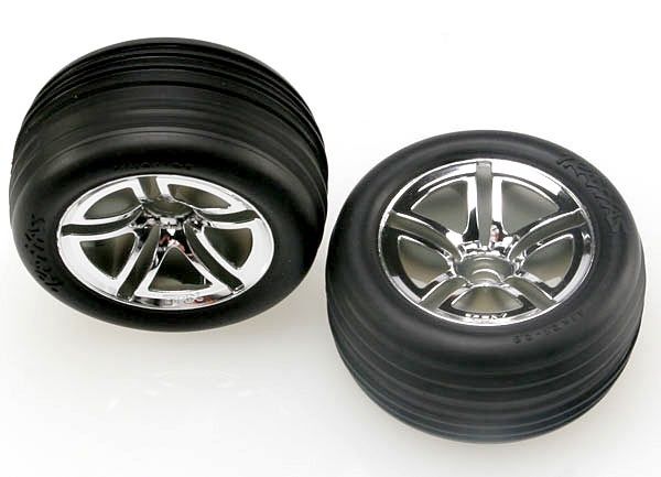Twin-Spoke 2.8" Chrome Wheels &amp; Alias Tires (2)