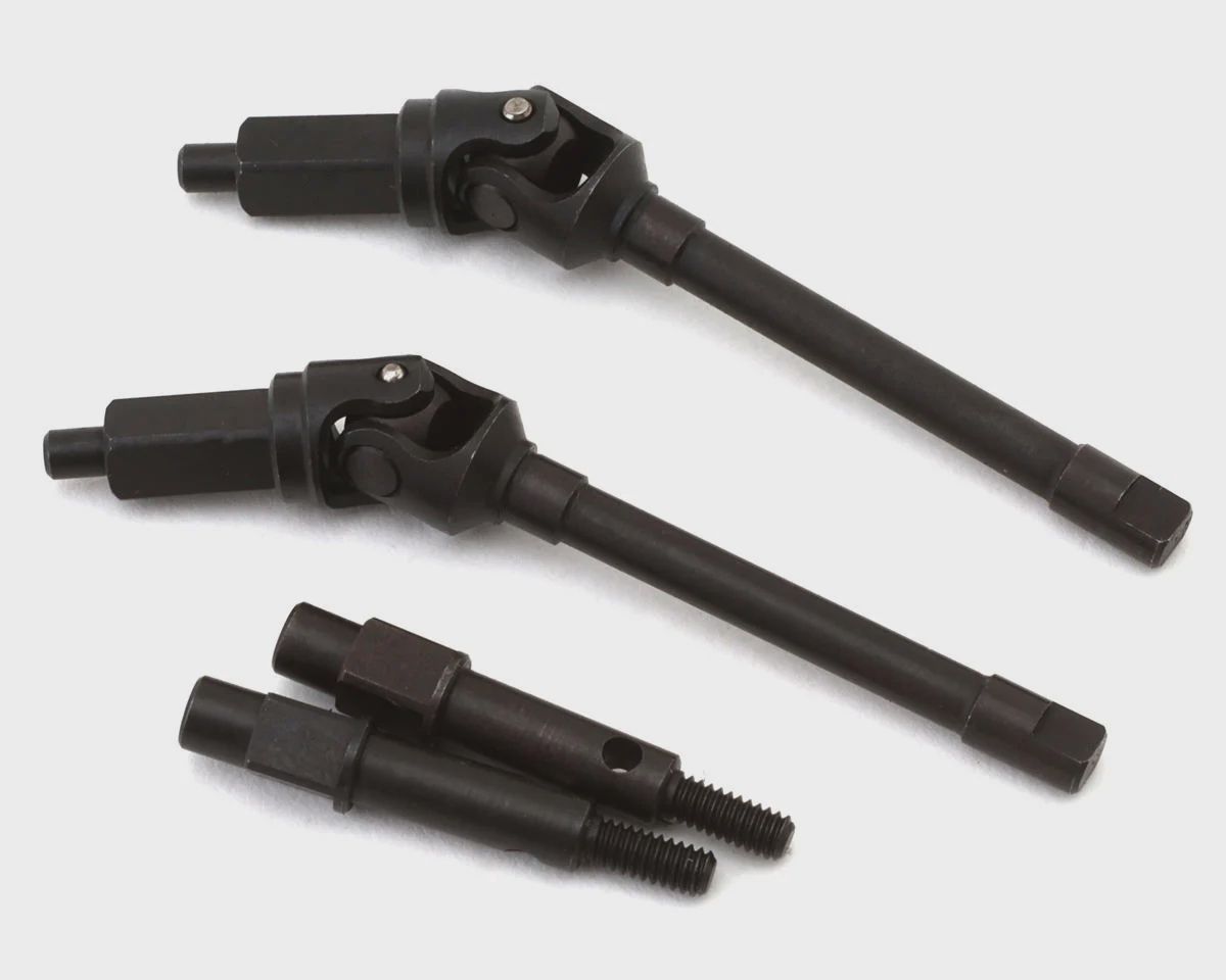 Treal Hobby Axial SCX24 Steel Front CVD Shafts (2)