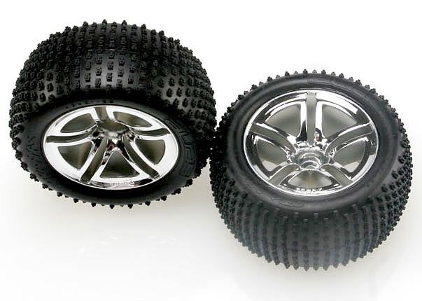 2.8" Chrome Wheels &amp; Alias Tires (2)