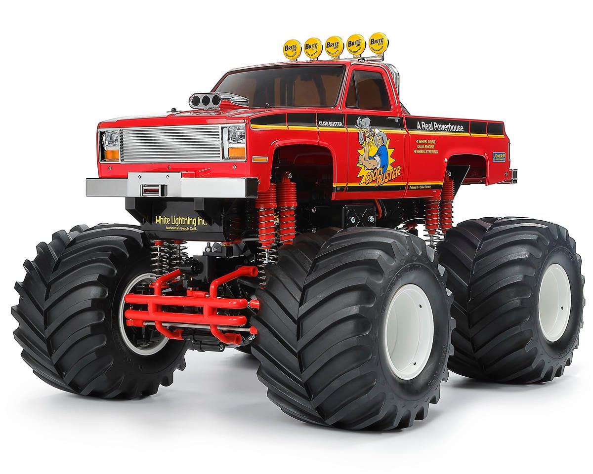Tamiya Clod Buster 4WS 1/10 4WD Monster Truck Kit (Red) (2026)