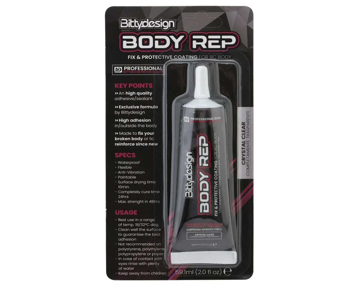 Bittydesign Body Rep' Fix &amp; Protective Coating Adhesive/Sealant (Crystal Clear) (59.1ml)
