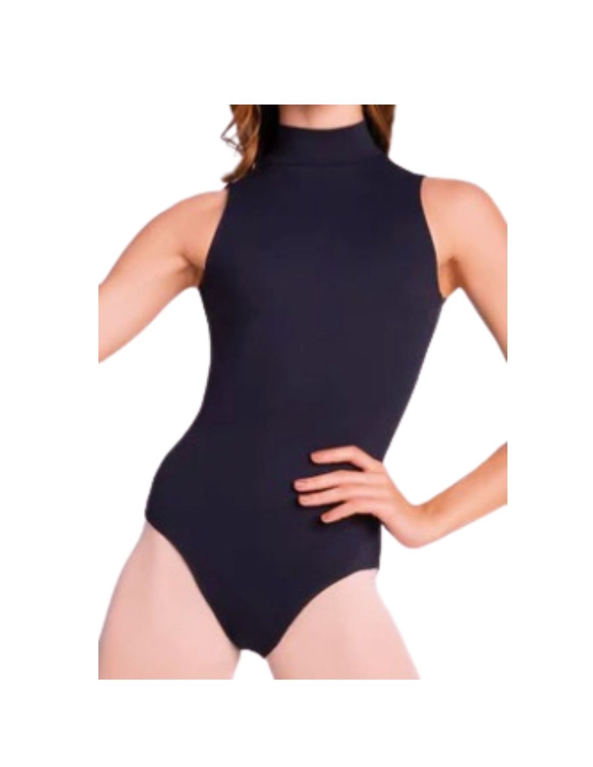 Sleeveless Turtleneck Uniform Leotard