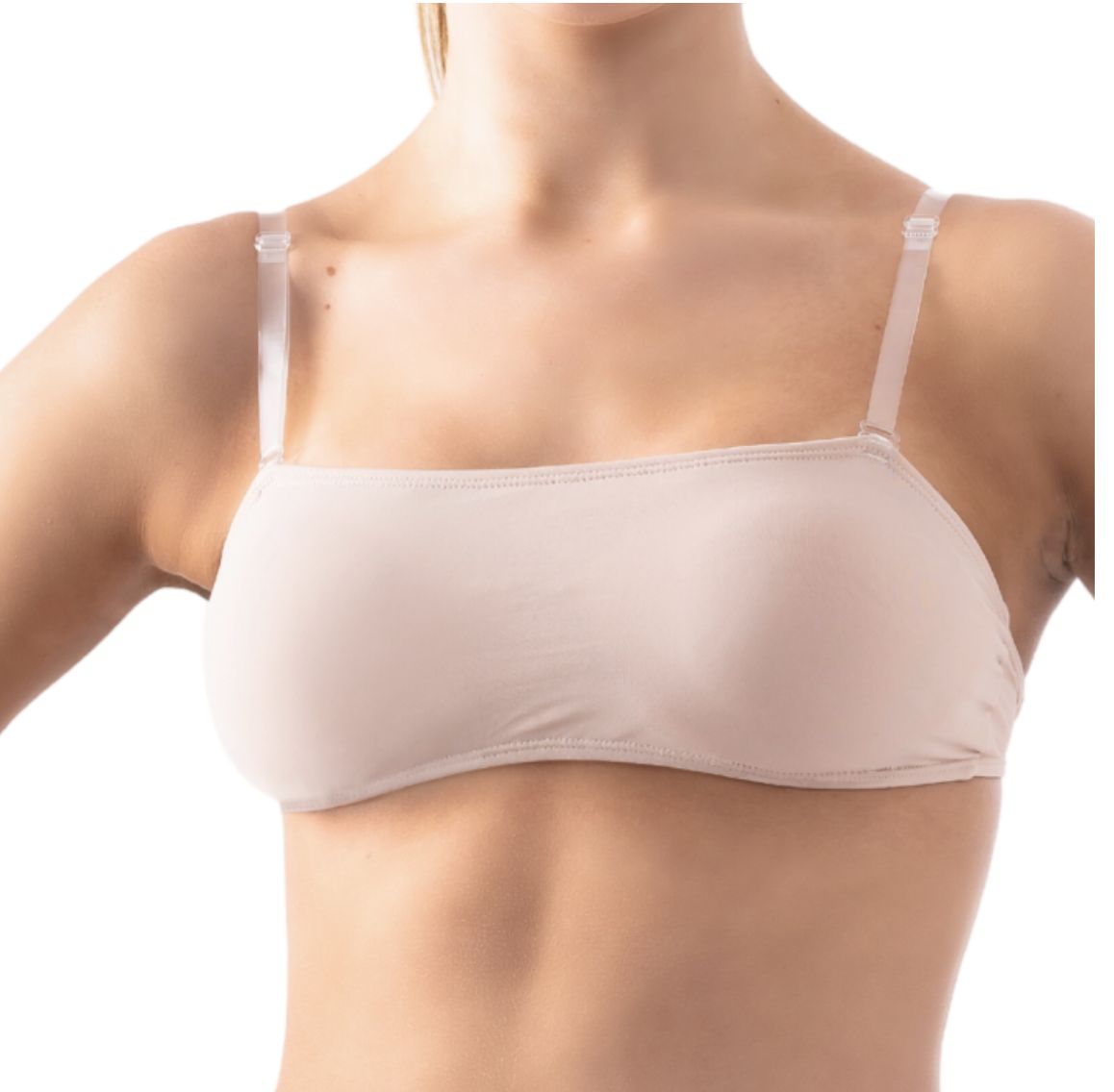 Clear Back Bandeau Bra
