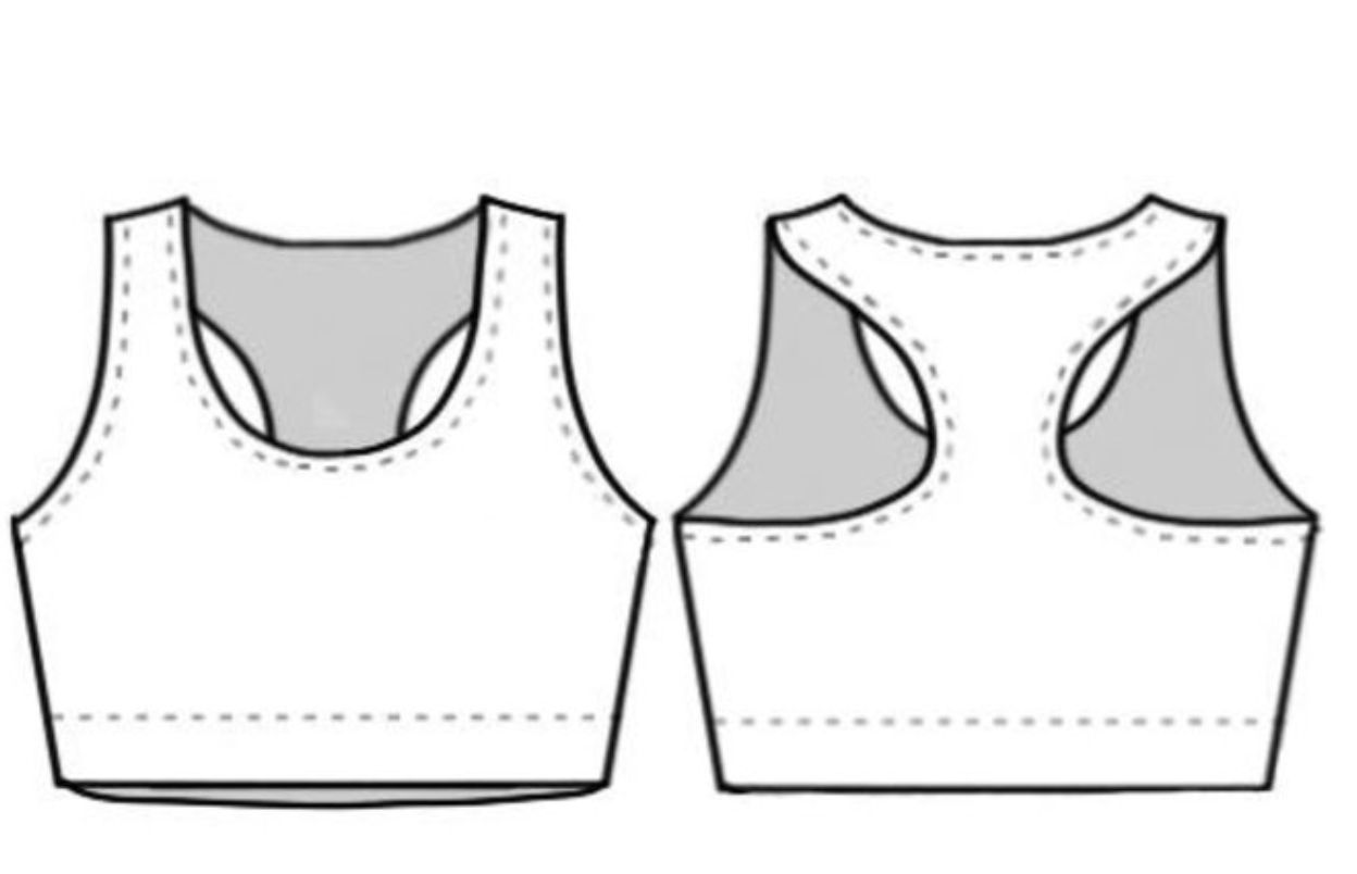 Nude Racerback Sports Bra