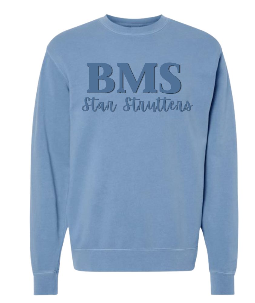BMS Puff Letter Crew Neck