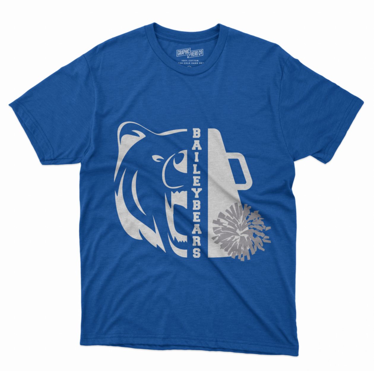 Bailey Cheer Blue Bear Tee