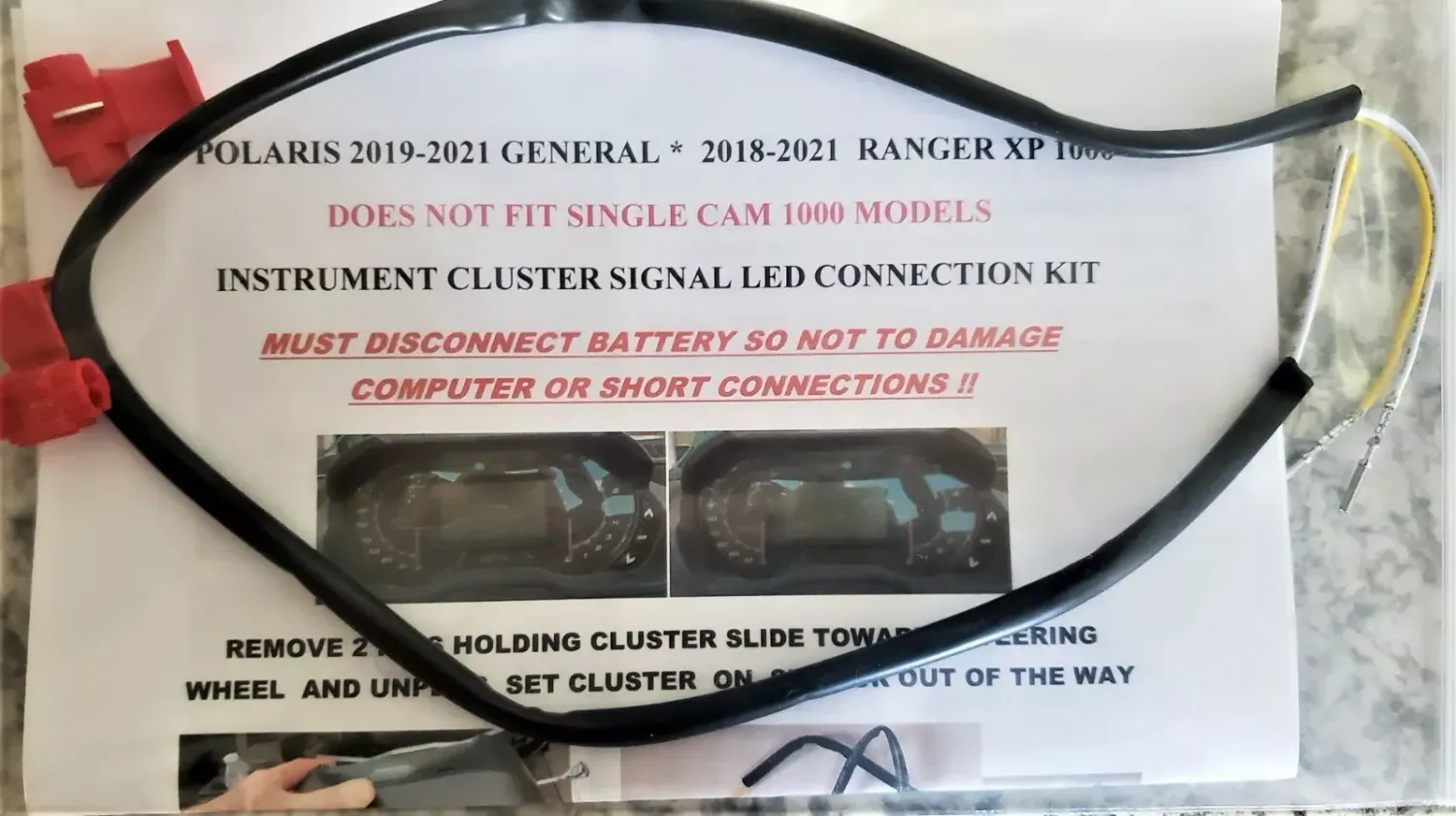 POLARIS CLUSTER LIGHT ARROWS KIT 2018-2025 RANGER XP AND GENERAL 2019-2025