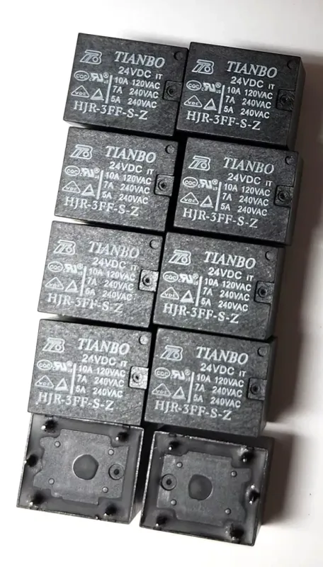 10Pcs HJR-3FF-S-Z 24VDC RELAY 5 PIN
