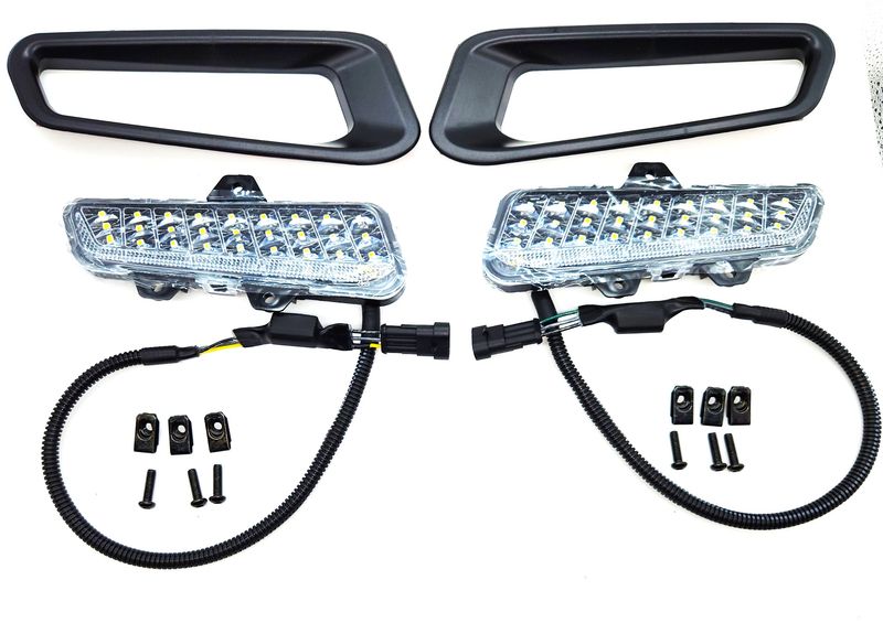 Front Bumper Lights Auxiliary Turn Signal for Polaris Ranger XD 1500