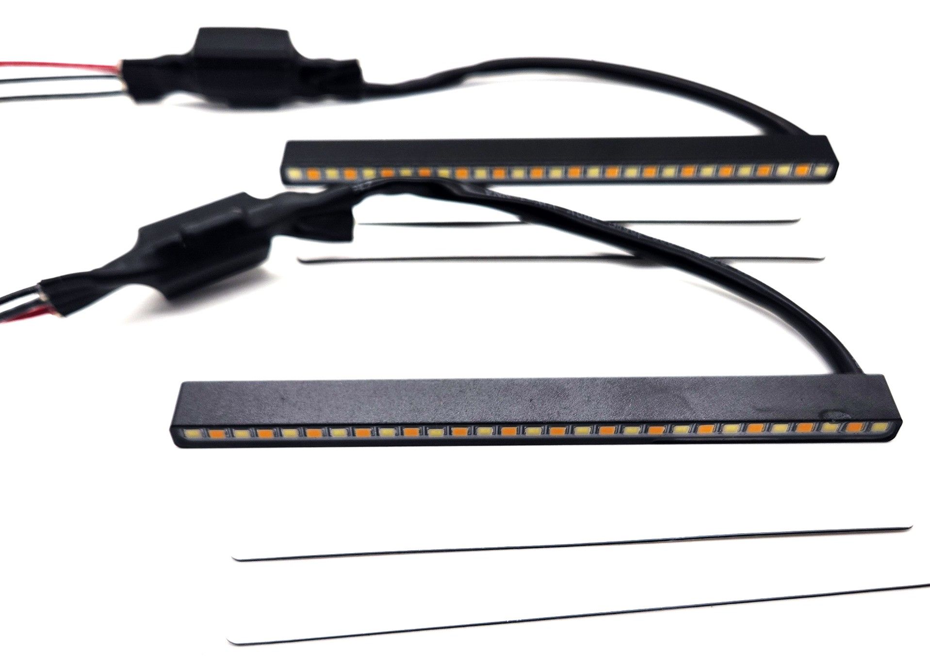 POLARIS TURN SIGNAL FRONT REPLACMENT PAIR LED BARS FOR OUR NO HOLE KITS ONLY !! {new clear lens}