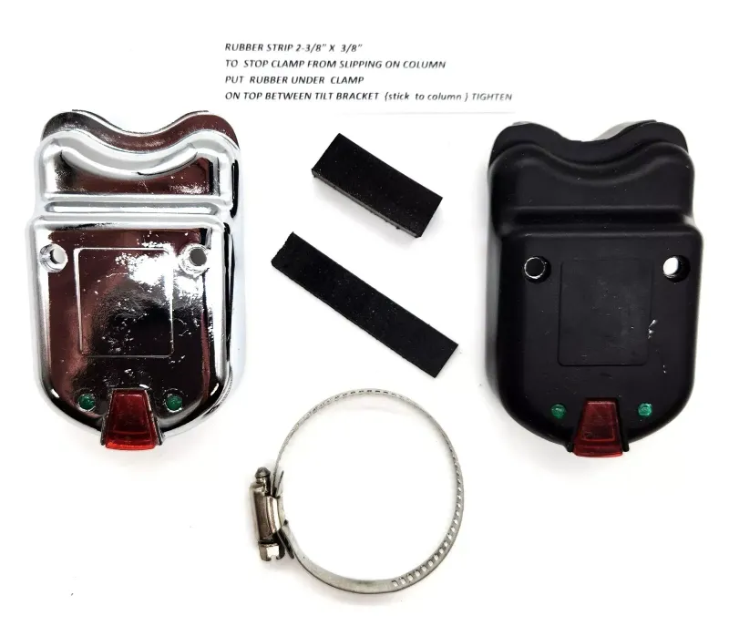 UNIVERSAL SIGNAL SWITCH REPLACEMENT METAL CAP BLACK OR CHROME