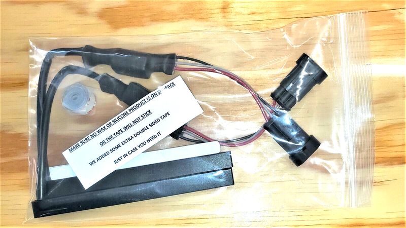 POLARIS TURN SIGNAL FRONT REPLACMENT PAIR LED BARS FOR OUR NO HOLE KITS ONLY !! {new clear lens}