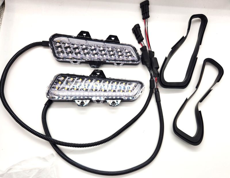 Front Bumper Lights Auxiliary Turn Signal for Polaris XD 1500