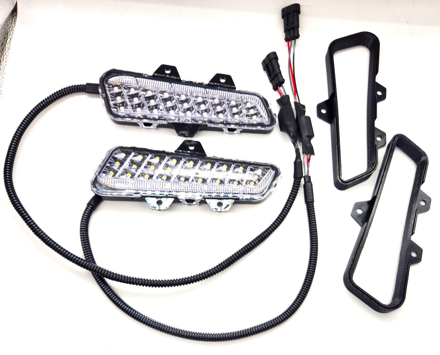 Front Bumper Lights Auxiliary Turn Signal for Polaris Ranger XP