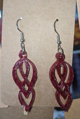 Boucle d&#39;oreilles résine