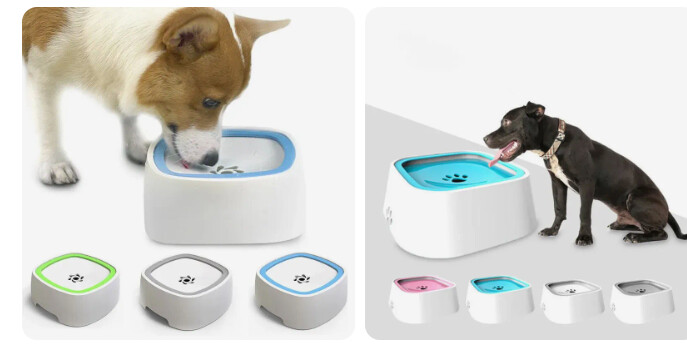Pet floating water bowl