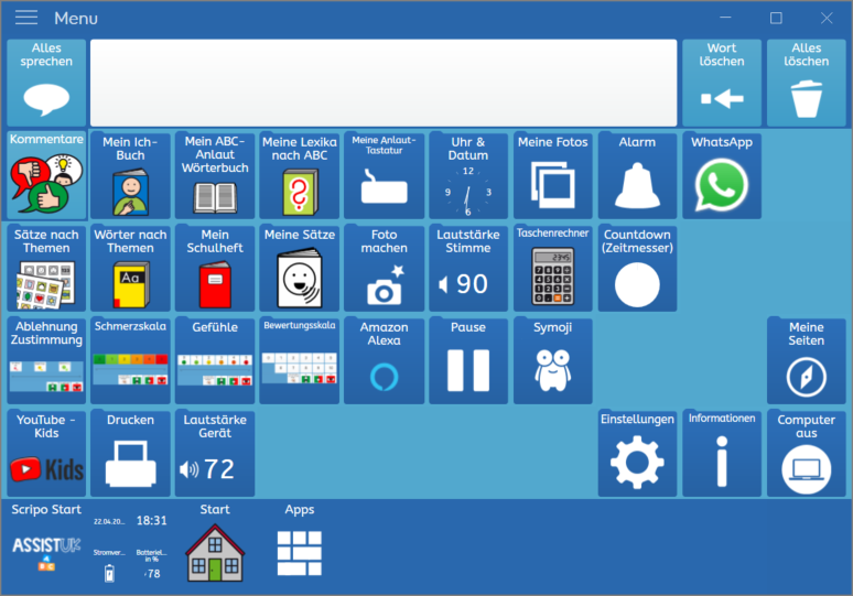 Scripo Start 6x10 für Grid 3 (Windows)