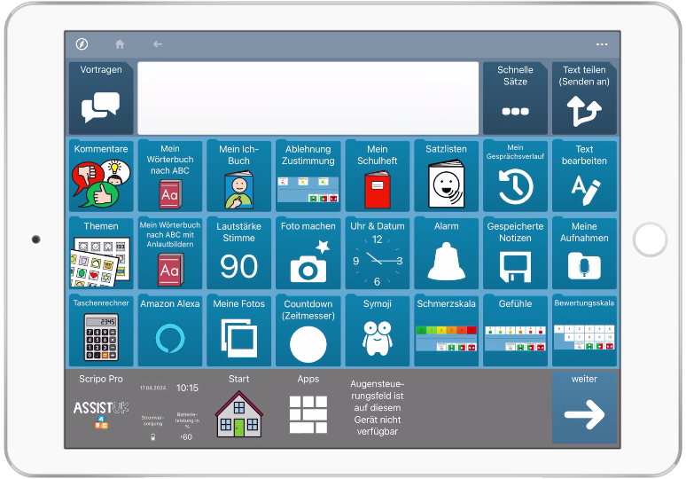 Scripo Pro 5x8 für Grid for iPad
