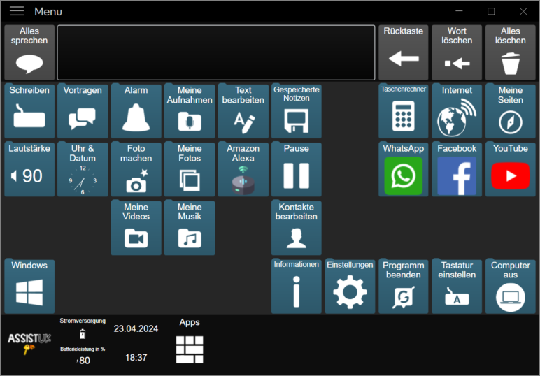Clavis 6x10 DARK für Grid 3 (Windows)