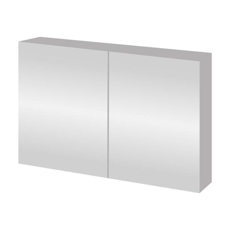 Aloni Sally Spiegelkast, 2 Deuren (100X70CM) - Aluminium
