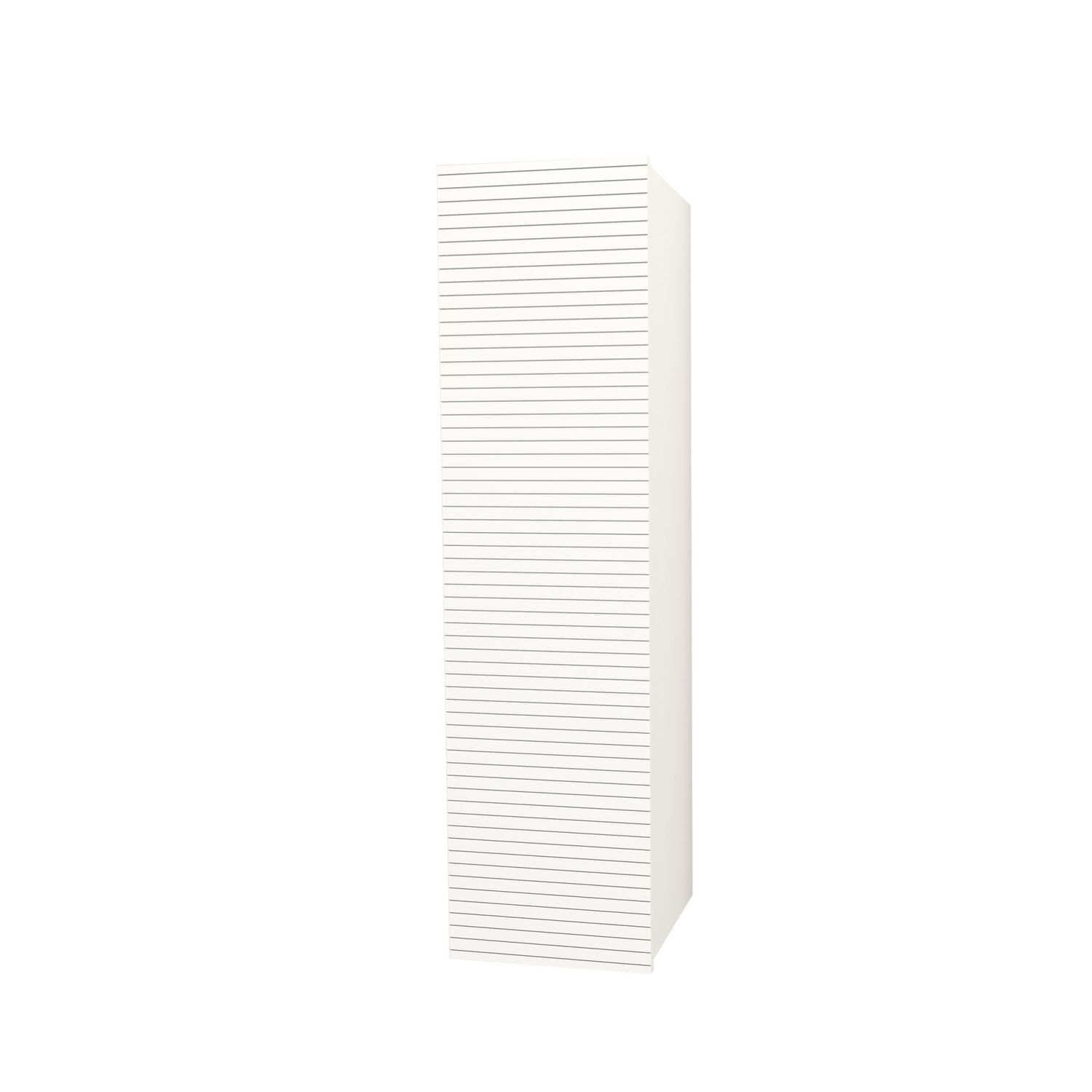 Elite Kolomkast met Horizontaal Reliëf (135CM) Mat Wit