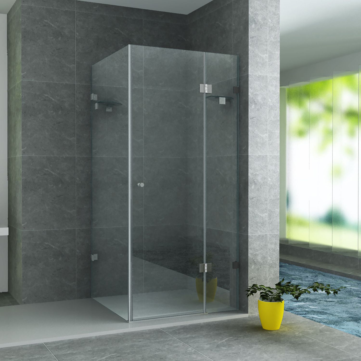 Aloni Douchecabine met Beweegbare Zijwand 8MM