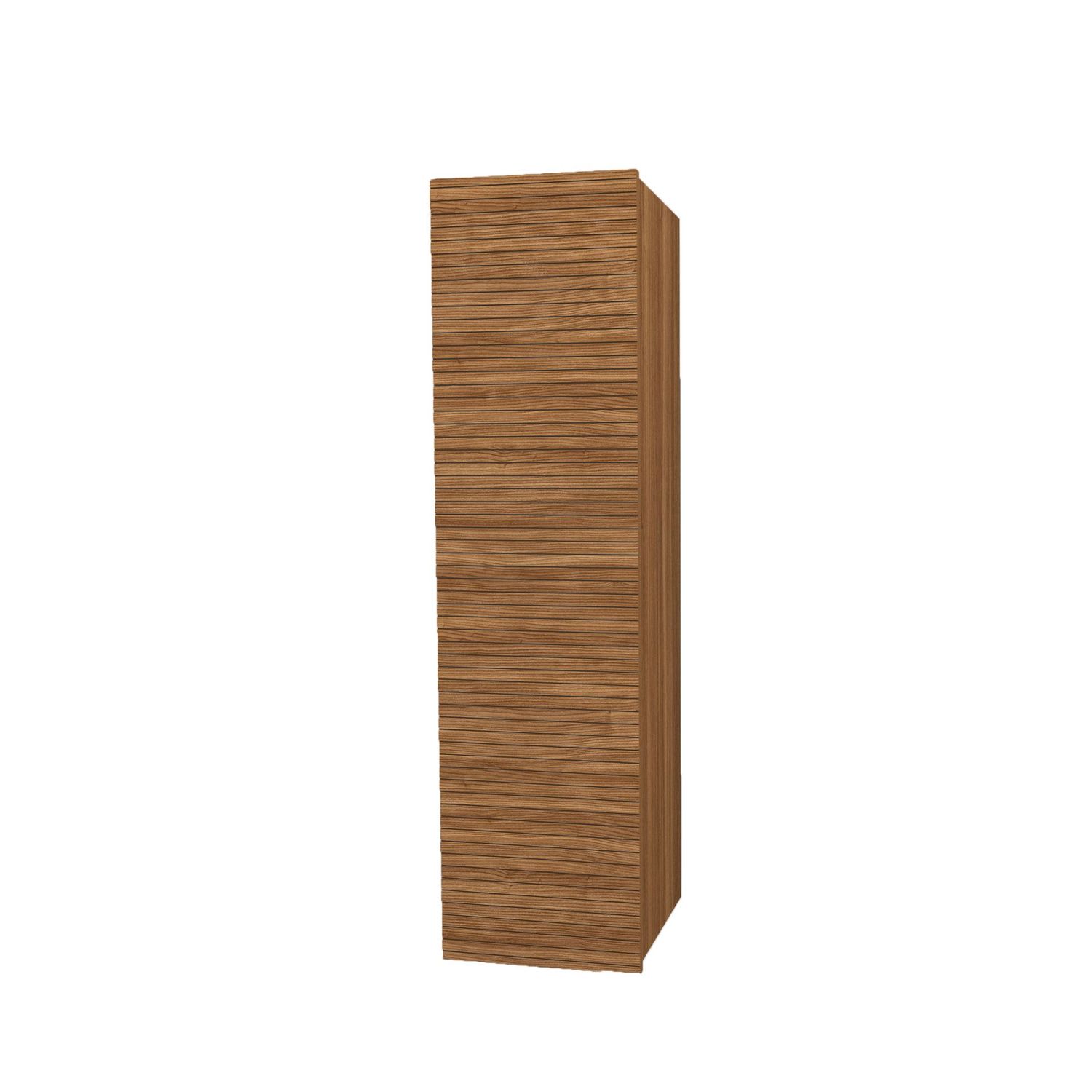 Elite Kolomkast met Horizontaal Reliëf (135CM) Walnoot