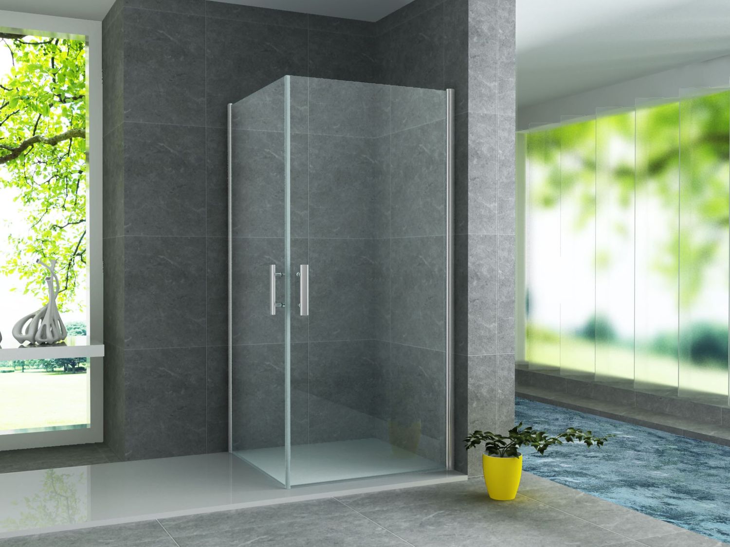 Aloni Douchecabine 2 Draaideuren Chroom 6MM