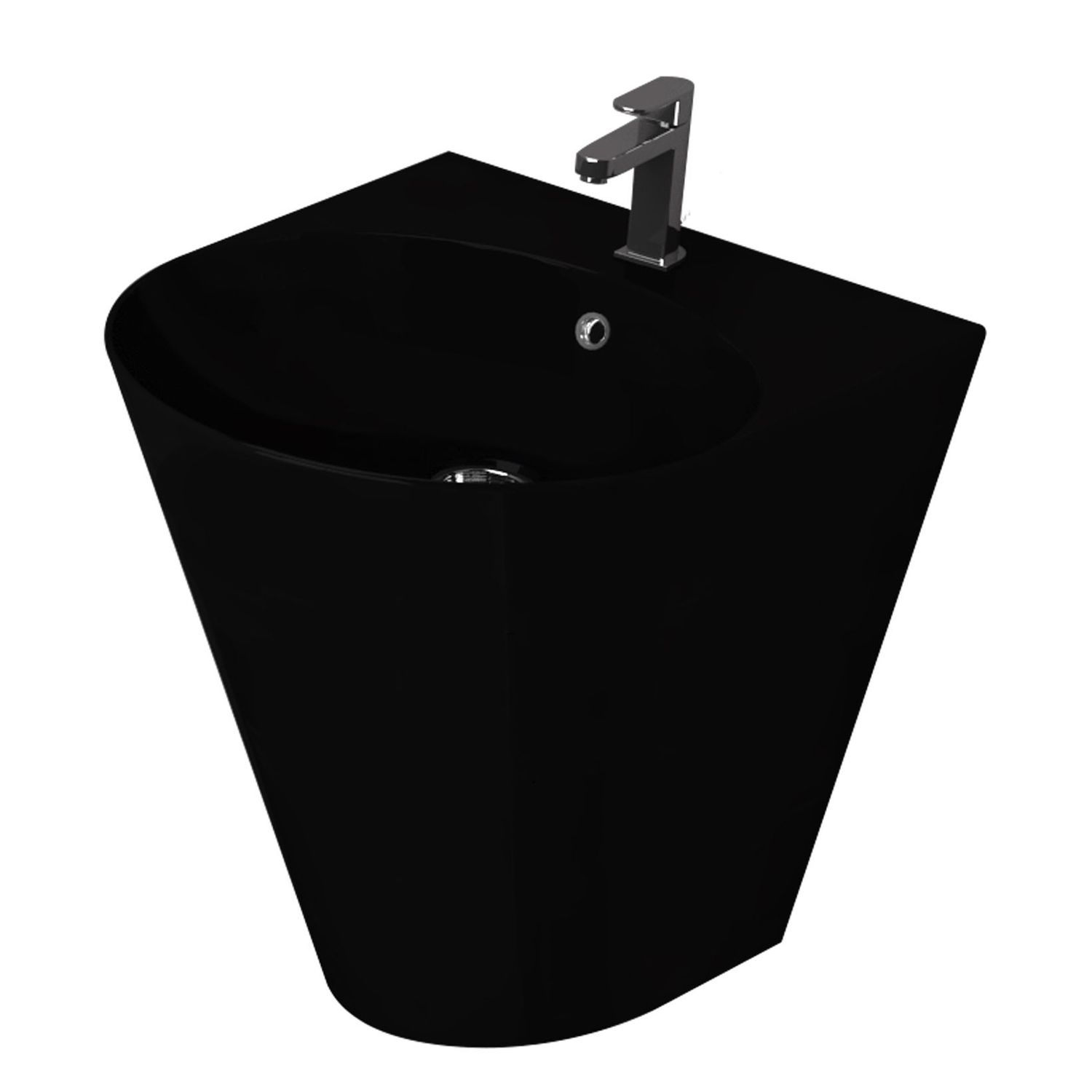 IGLO KERAMISCHE WASTAFEL MET KRAANGAT