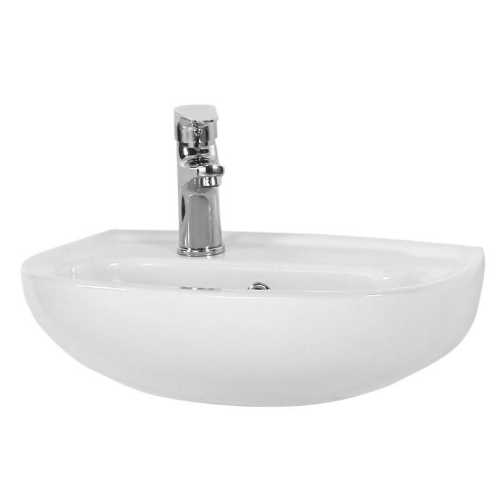 Keramische Fontein Wit met Kraangat 45X30CM