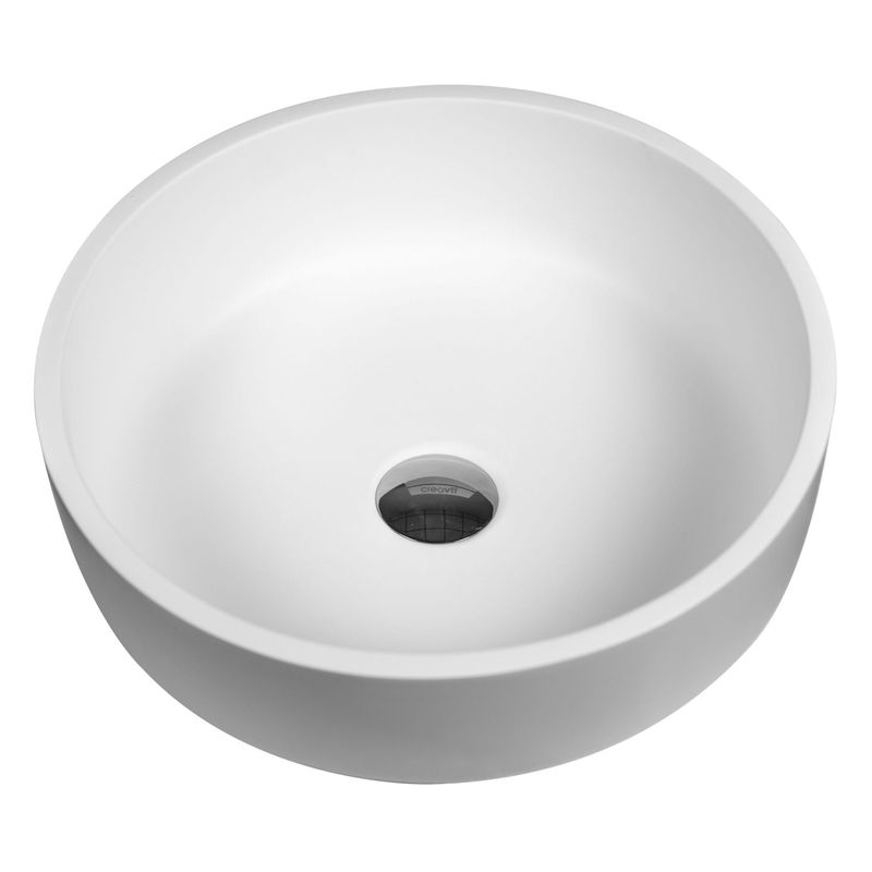 Veroni Sun Solid Surface Wastafel 40CMX40CMX13CM