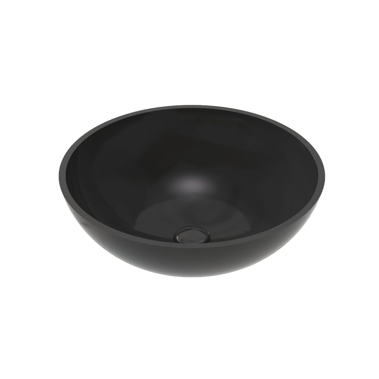 Aloni Per Solid Surface Opbouw Waskom (42X14CM) - Zwart