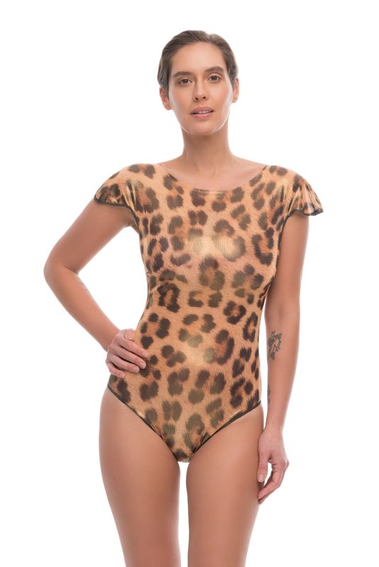 Swimsuits with a cap sleeves &quot;Leopard Diamond&quot;