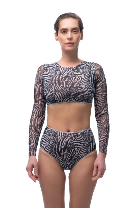 High Waist Bikini Panties &quot;Fake zebra&quot;