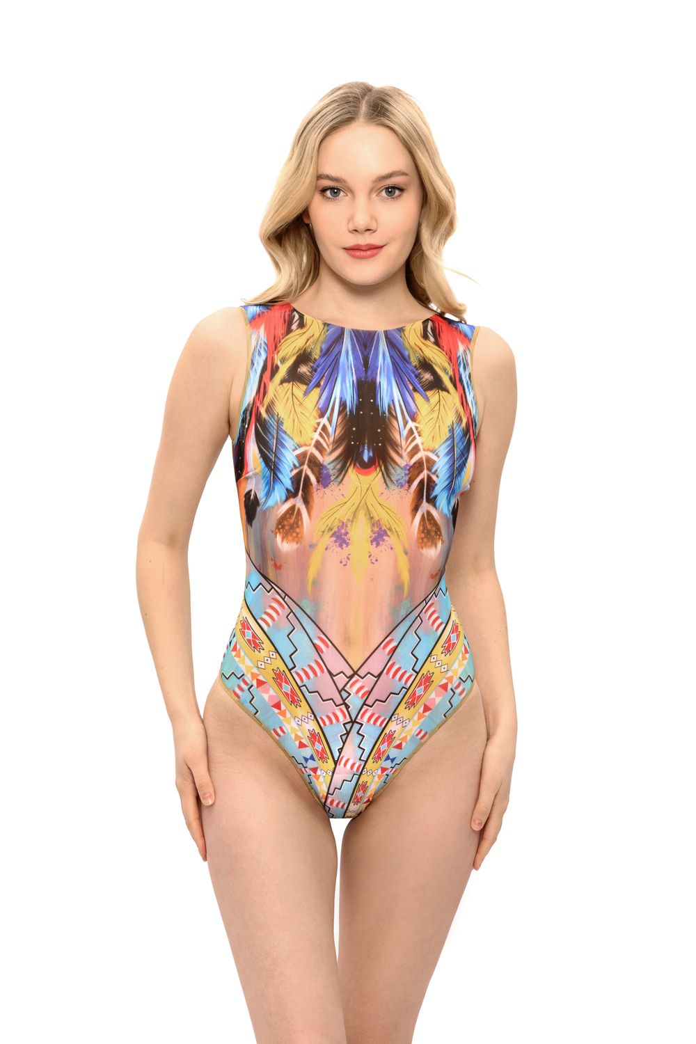 One-piece Sleeveless Swimsuit "Dreamcatcher"