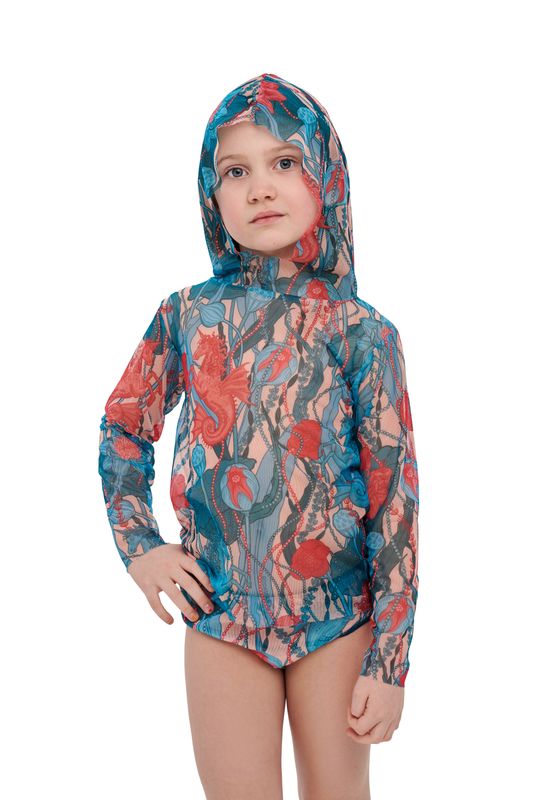 KID&#39;s Smart T-shirt with Hood &quot;Seaunicorns&quot;