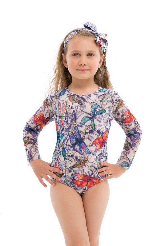 Kids one-piece smart swimsuit Dragonflies