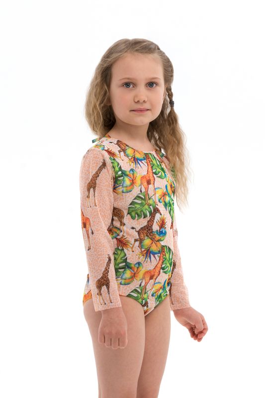 Kids one-piece smart swimsuit Giraffes