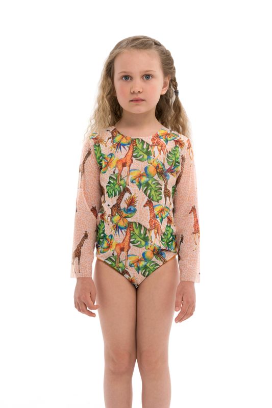 Kids one-piece smart swimsuit Giraffes