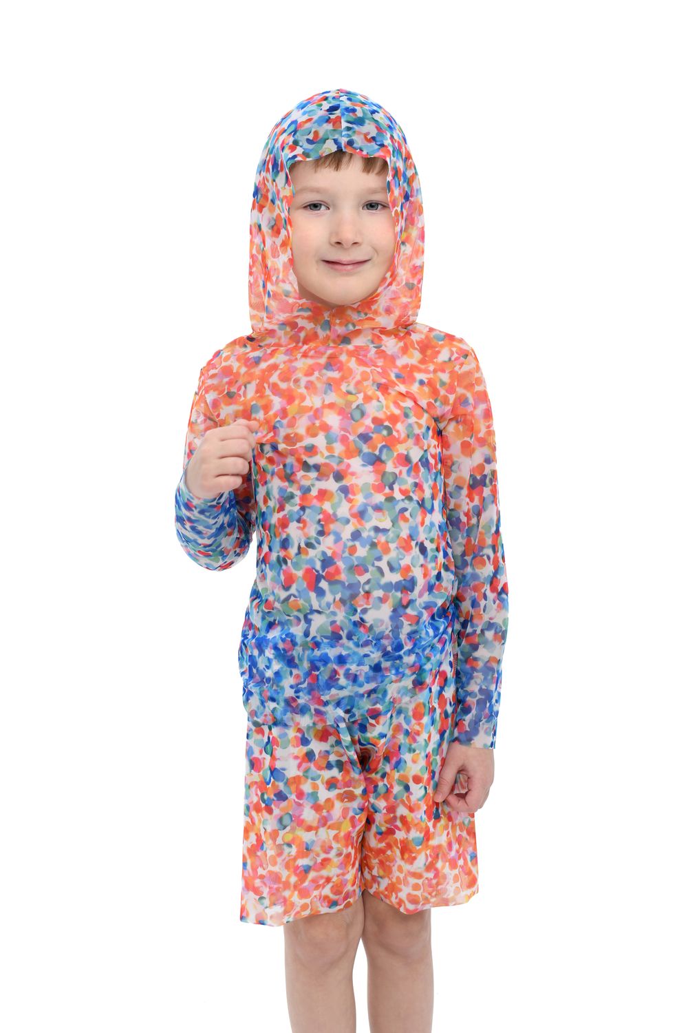 KID&#39;s Smart T-shirt with Hood &quot;Confetti&quot;